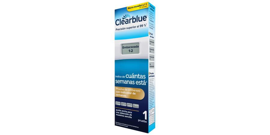 Test digital con Indicador de semanas Clearblue